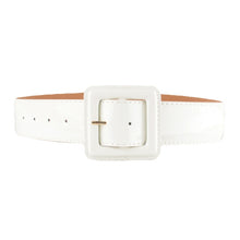 Load image into Gallery viewer, Square Buckle PU Leather Glossy Wide Belt for Women, Size: 1030 x 48cm
