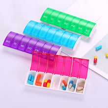 Load image into Gallery viewer, Portable Seven-part Mini Storage Pill Box