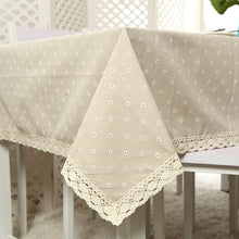 Load image into Gallery viewer, Lace Tablecloth Coffee Table Multifunctional Cover Towel, 90x90cm, 90x140cm, 140x140cm, 140x180cm, 140x200cm, 140x220cm
