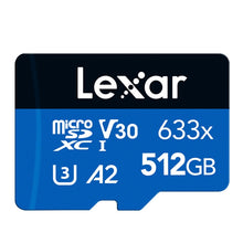 Load image into Gallery viewer, Lexar 633x 512GB High-speed Flash Memory Card Sports Camera Mobile Phone TF Car Driving Recorder Memory Card, 512GB