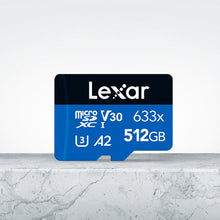 Load image into Gallery viewer, Lexar 633x 512GB High-speed Flash Memory Card Sports Camera Mobile Phone TF Car Driving Recorder Memory Card, 512GB