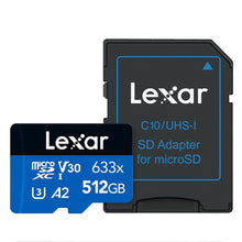Load image into Gallery viewer, Lexar 633x 512GB High-speed Flash Memory Card Sports Camera Mobile Phone TF Car Driving Recorder Memory Card, 512GB