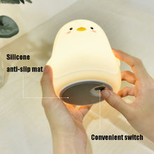 Load image into Gallery viewer, Penguin Silicone Pat Night Light Children Bedside Atmosphere Lamp, Penguin White, Penguin Pink, Penguin Gray