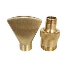 Load image into Gallery viewer, Water View Rockery Fountain All Copper Stainless Steel Adjustable Universal Fan-shaped Flat Nozzle, 6 Point, 1 inch, 1.5寸, 2寸