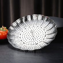 Load image into Gallery viewer, Stainless Steel Folding Retractable Lotus Steamer Tray, Lotus Steamer Tray