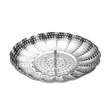 Load image into Gallery viewer, Stainless Steel Folding Retractable Lotus Steamer Tray, Lotus Steamer Tray