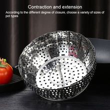 Load image into Gallery viewer, Stainless Steel Folding Retractable Lotus Steamer Tray, Lotus Steamer Tray
