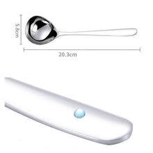 Load image into Gallery viewer, Stainless Steel Sauce Spoon Creative Big Head Long Handle Spoon, Original Steel, Gold, Rose Gold, Blue, Colorful, Black