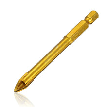 Load image into Gallery viewer, Multi-purpose Alloy Cross Hex Shank Drill Ceramic Glass Hole Opener, 6MM, 8MM, 10MM, 12MM