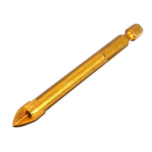 Load image into Gallery viewer, Multi-purpose Alloy Cross Hex Shank Drill Ceramic Glass Hole Opener, 6MM, 8MM, 10MM, 12MM