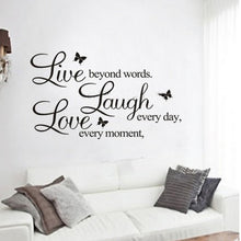 Load image into Gallery viewer, Live Love Butterfly Rumor Removable Wall Sticker