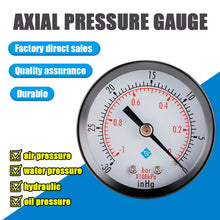 Load image into Gallery viewer, Double Scale Vacuum Mini Shockproof Pressure Gauge, Pressure Gauge