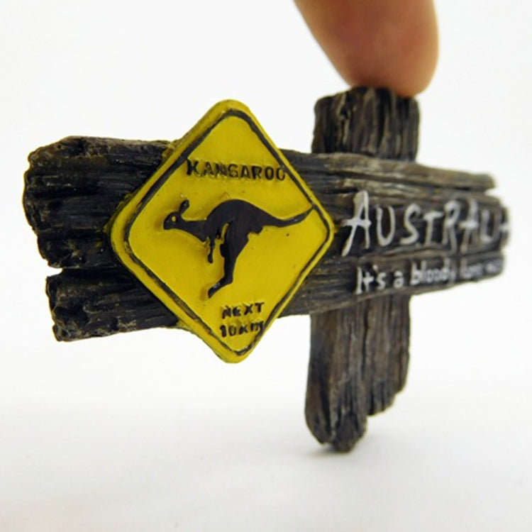 2 PCS Kangaroo Fridge Magnets Home Decoration Tourist Souvenirs