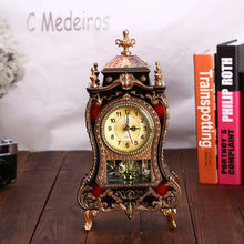 Load image into Gallery viewer, Vintage Clock Classical Royalty Sitting Room TV Cabinet Desk Imperial Furnishing Creative Sit Pendulum Clock