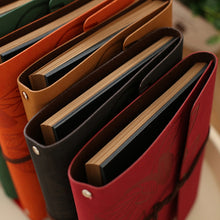 Load image into Gallery viewer, PU Leather Vintage Antique Kraft Paper Photo Albums