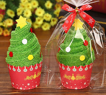Load image into Gallery viewer, Christmas Creative Cake Towel Gift Washcloth Christmas Cute Towel Presents
