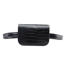 Load image into Gallery viewer, Vintage Women Alligator PU Leather Waist Pack Travel Belt Wallets Fanny Bags, Fanny Bags