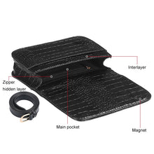 Load image into Gallery viewer, Vintage Women Alligator PU Leather Waist Pack Travel Belt Wallets Fanny Bags, Fanny Bags