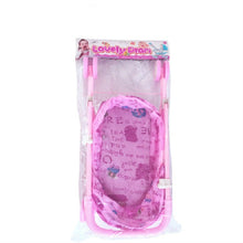 Load image into Gallery viewer, Children Doll House Toys Folded Canopy Iron Stroller