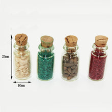 Load image into Gallery viewer, 4 PCS / Set Doll House Kitchen Accessories Miniature Glass Food Bottle