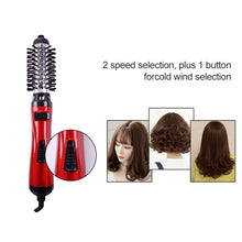 Load image into Gallery viewer, 360 Degrees Rotation Electric Hair Dryer Brush Professional Hair Blow Dryer Comb Electric Hair Curler