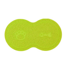 Load image into Gallery viewer, Lovely PVC Cat Litter Mat Eight-shaped  Anti-skid Placemat Pet Supplies, Lake Blue, Yellow Green, Rose Red, Gray, Pink, Light Blue, Beige