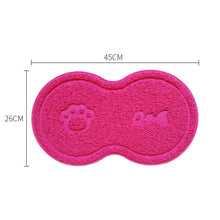 Load image into Gallery viewer, Lovely PVC Cat Litter Mat Eight-shaped  Anti-skid Placemat Pet Supplies, Lake Blue, Yellow Green, Rose Red, Gray, Pink, Light Blue, Beige