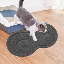 Load image into Gallery viewer, Lovely PVC Cat Litter Mat Eight-shaped  Anti-skid Placemat Pet Supplies, Lake Blue, Yellow Green, Rose Red, Gray, Pink, Light Blue, Beige