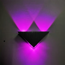 Load image into Gallery viewer, 3W Aluminum Triangle Wall Lamp Home Lighting Indoor Outdoor Decoration Light, AC 85-265V, 3W