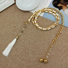 Load image into Gallery viewer, Women Metal Waist Chain Belt Skirt Accessories with Tassel