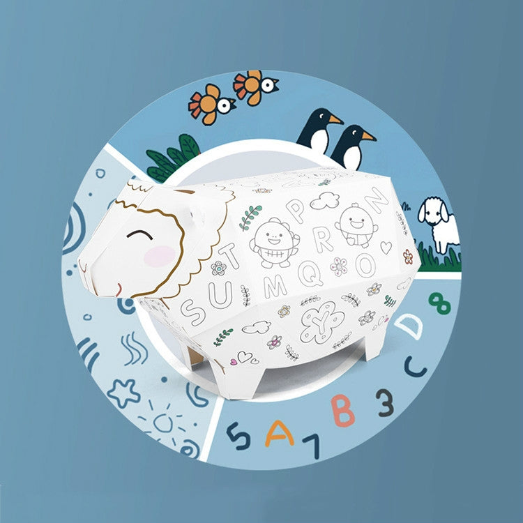 3D Graffiti Assembling DIY Manual Folding Paperboard Children Educational Toys