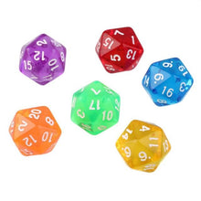 Load image into Gallery viewer, 50 PCS Polyhedron Outdoor Bar Family Party Game Dice Board Game Accessories