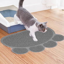 Load image into Gallery viewer, PVC Claw Shaped Cat Litter Mat Pet Placemat Anti-skid Floor Mat Pet Supplies, Rose Red, Yellow Green, Gray, Lake Blue, Coffee, Light Blue