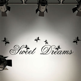Sweet Dreams Wall Stickers Bedroom DIY Home Decoration