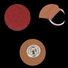Load image into Gallery viewer, 10 PCS Genuine Leather Guitar Pick Storage Bag with Key Ring, Apricot, Black, Brown, Blue, Claret