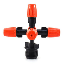 Load image into Gallery viewer, 2 PCS Cross Five Outlet Spray Nozzle Gardening Greenhouse Watering Spray, Cross Five Outlet Spray Nozzle