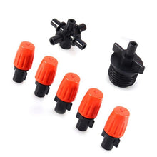 Load image into Gallery viewer, 2 PCS Cross Five Outlet Spray Nozzle Gardening Greenhouse Watering Spray, Cross Five Outlet Spray Nozzle