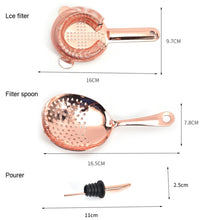 Load image into Gallery viewer, 11 in 1 Cocktail Mixing Set Wine Filter Filter, Rose Gold, Gold, Silver, Black