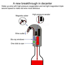 Load image into Gallery viewer, Red Wine USB Rechargeable Quick Decanter Intelligent Wine Decanter, White, Black, Red