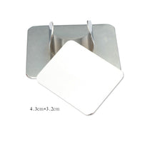 Load image into Gallery viewer, Salon Manicure Finger Ring Color Palette Make Up Cream Foundation Mixing Palette Cosmetic Make up Tool Stainless Steel Plate, Small Square