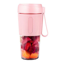 Load image into Gallery viewer, Portable Juicer Mini Electric Blender Portable Juicer, Style 2 (Pink), Style 2 (Navy Blue)