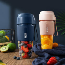 Load image into Gallery viewer, Portable Juicer Mini Electric Blender Portable Juicer, Style 2 (Pink), Style 2 (Navy Blue)