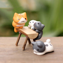 Load image into Gallery viewer, 2 Sets Fleshy Flower Pot Moss Micro Landscape Doll Cute Cat Decoration Doll Cake DIY Assembly Ornaments, Doll Cute Cat Decoration