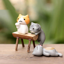 Load image into Gallery viewer, 2 Sets Fleshy Flower Pot Moss Micro Landscape Doll Cute Cat Decoration Doll Cake DIY Assembly Ornaments, Doll Cute Cat Decoration