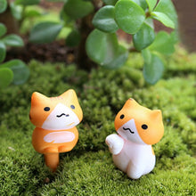 Load image into Gallery viewer, 2 Sets Fleshy Flower Pot Moss Micro Landscape Doll Cute Cat Decoration Doll Cake DIY Assembly Ornaments, Doll Cute Cat Decoration