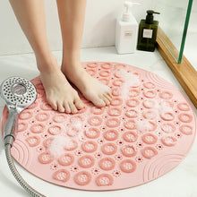 Load image into Gallery viewer, Bathroom Anti-slip Round Mat Suction Cup Massage Foot Pad