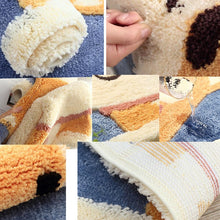 Load image into Gallery viewer, Cartoon Flocking Carpet Home Bathroom Non-slip Absorbent Pad, 45×65 cm, 50×80 cm