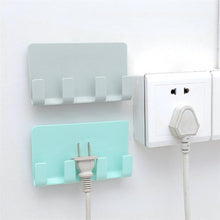Load image into Gallery viewer, Practical Wall Sticking Phone Charging Holder Socket Strong Sticky Adhesive Sopport Rack Shelf With Hooks