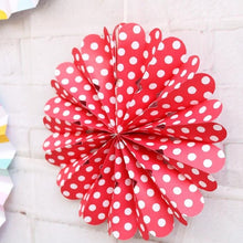 Load image into Gallery viewer, 2 Sets Bronzing Paper Fan Flower Set Birthday Holiday Wedding Party Decoration, Bronzing 8pcs, Hot Silver 8pcs, Black 8pcs, Rose Gold 8pcs, Champagne Gold 8pcs, Colorful Hollow 8pcs, Bronzing 6pcs