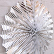Load image into Gallery viewer, 2 Sets Bronzing Paper Fan Flower Set Birthday Holiday Wedding Party Decoration, Bronzing 8pcs, Hot Silver 8pcs, Black 8pcs, Rose Gold 8pcs, Champagne Gold 8pcs, Colorful Hollow 8pcs, Bronzing 6pcs
